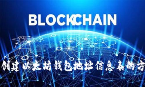 一步步创建以太坊钱包地址信息表的方法详解